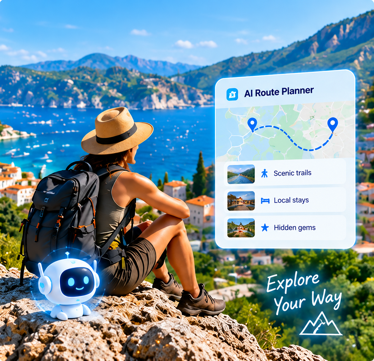 Solo backpacking itinerary scene
