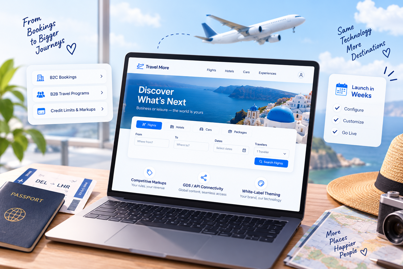 Ready-to-launch B2C and B2B travel booking portal