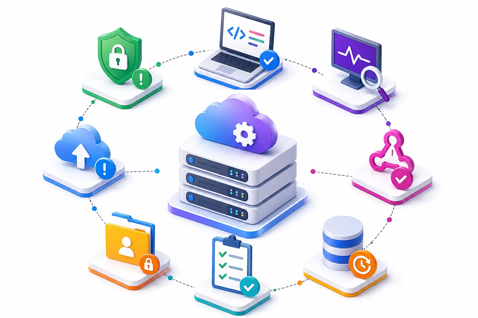 Managed IT ops support diagram