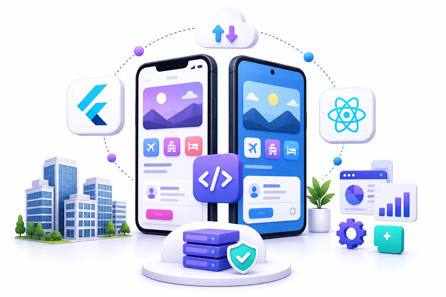 Cross-platform Flutter React Native app development by Teenva AI