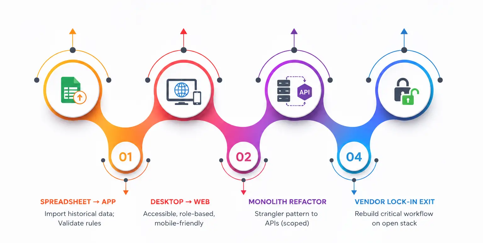 Custom workflow approval automation UI mockup