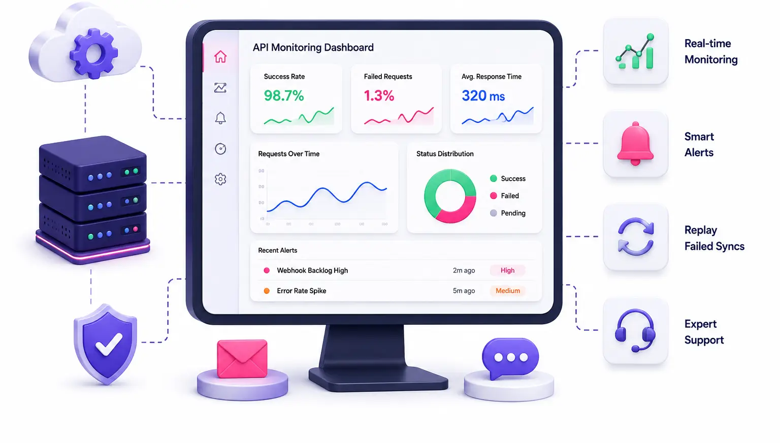 API monitoring dashboard