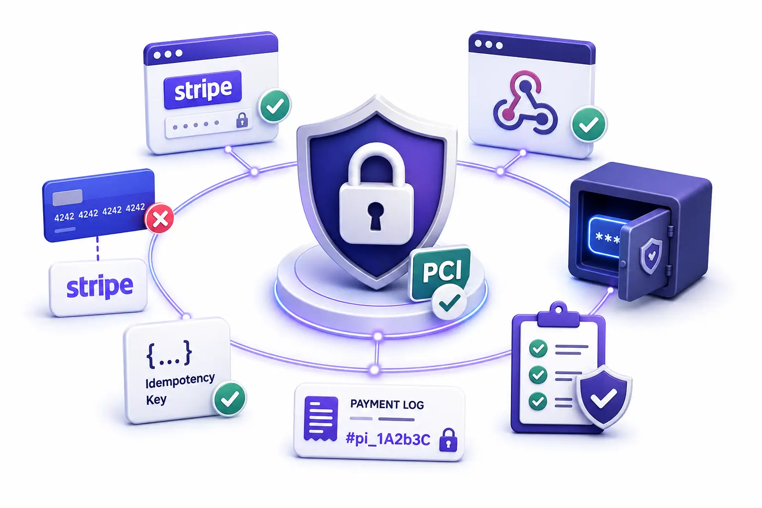 Stripe webhook architecture secure integration