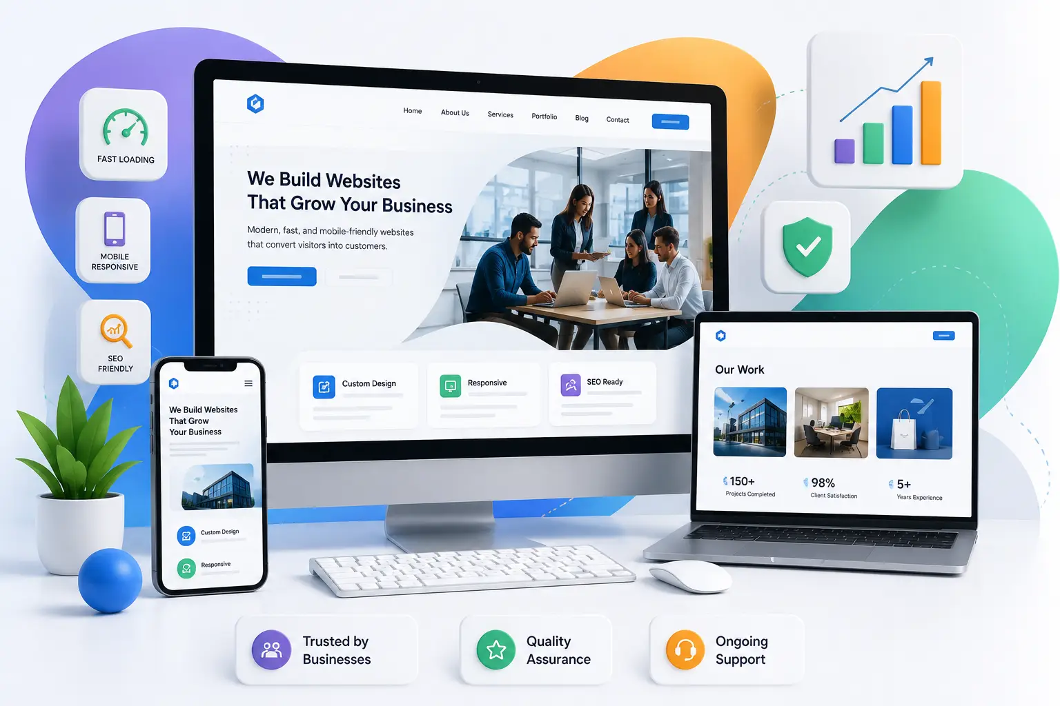 Business website development by Teenva AI