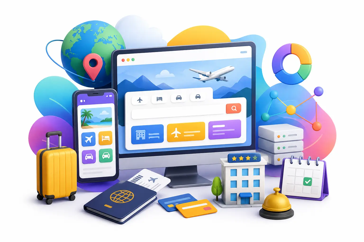 Web development for travel and booking platforms